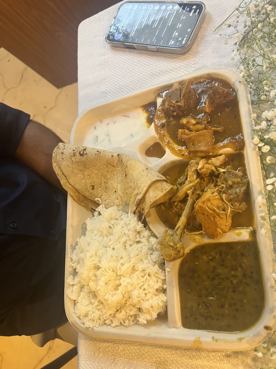 Chicken Thali at 30 Degree North