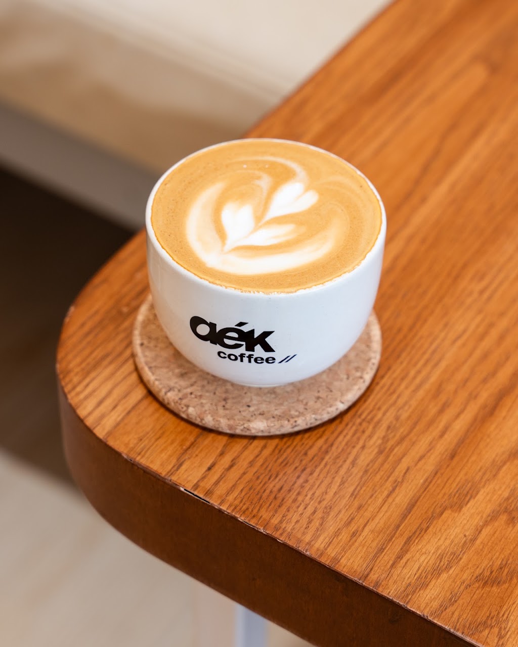 Latte at AEK coffee