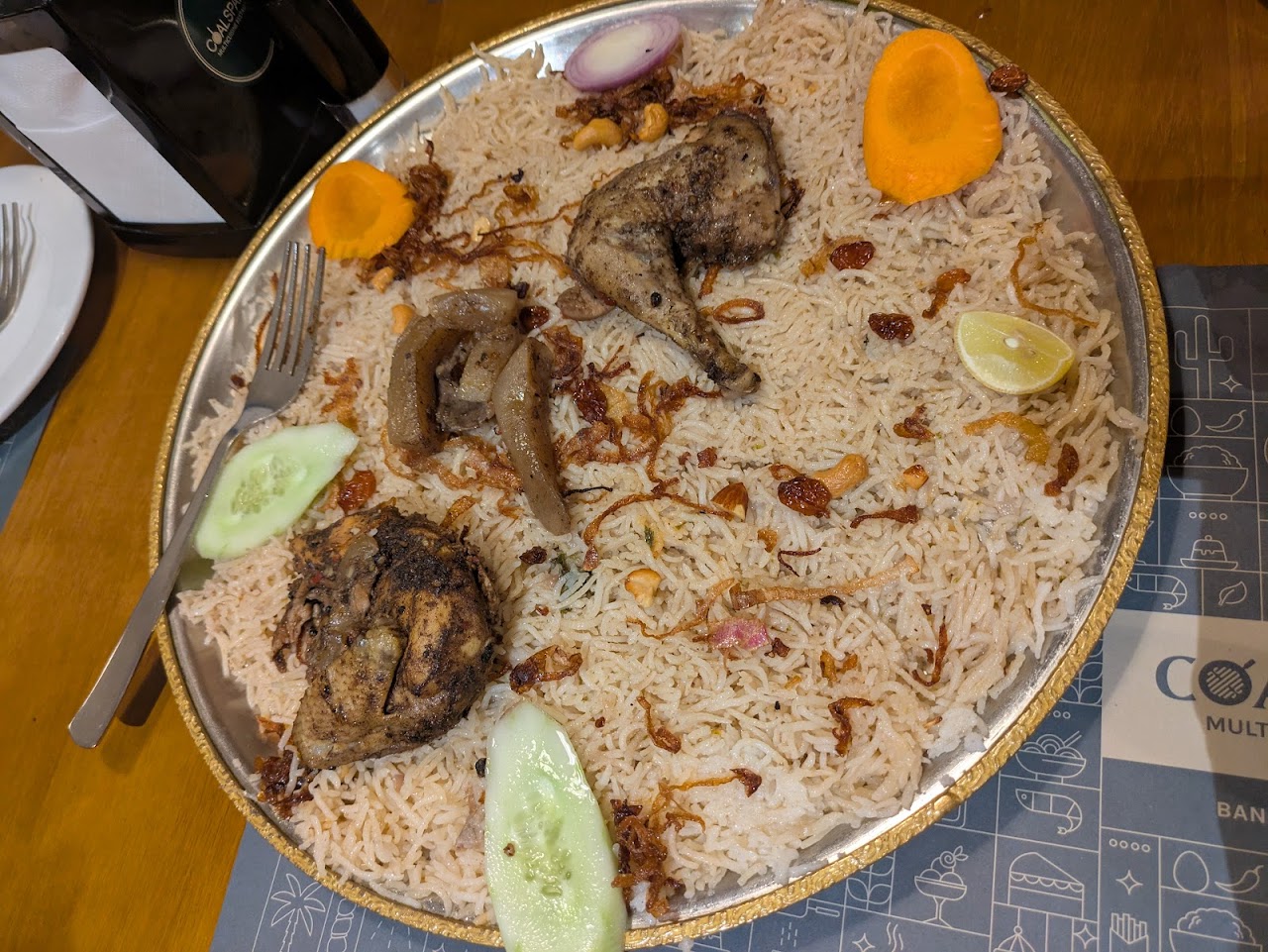 Hyderabadi Biryani at Coal Spark Restaurant