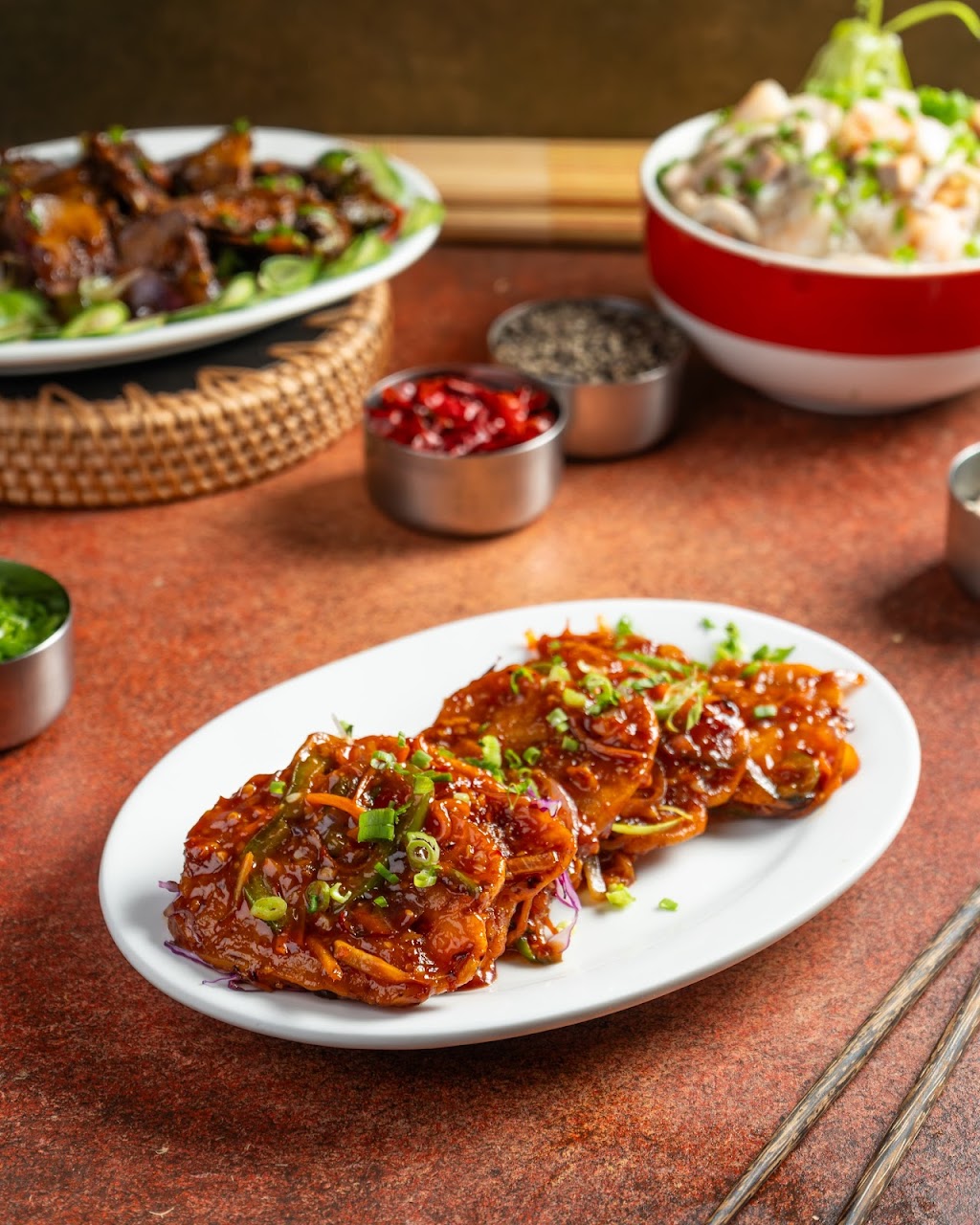 Mongolian Squid at Hatari Since 1966 l Best Indo-Chinese Restaurant
