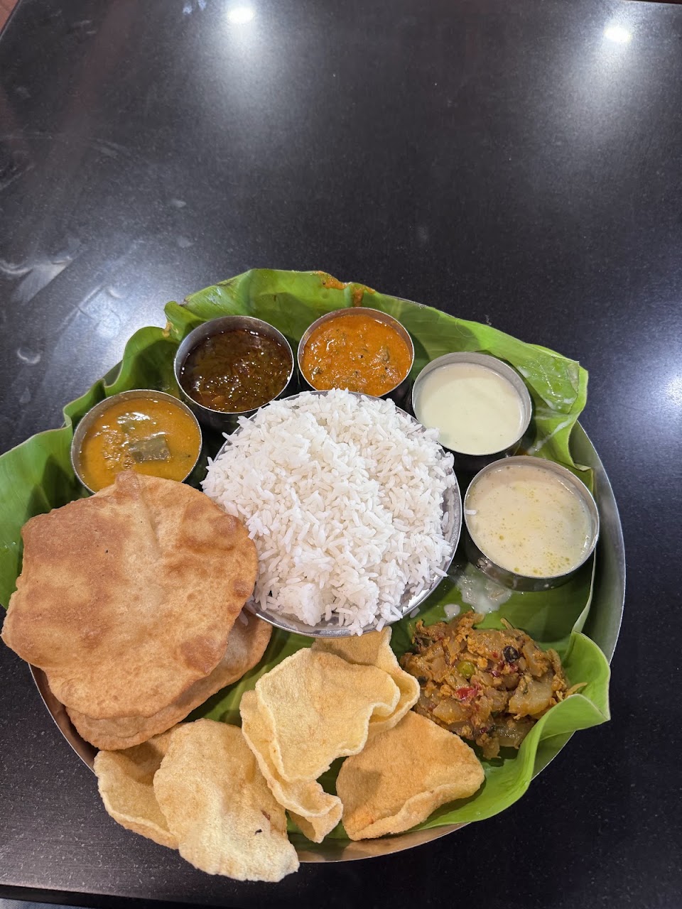 Thali at SHREE MUTHAHALLI VEG RESTAURANT